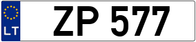 Trailer License Plate
